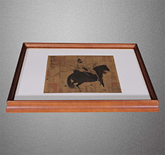 阿拉善左书画装裱配框服务案例